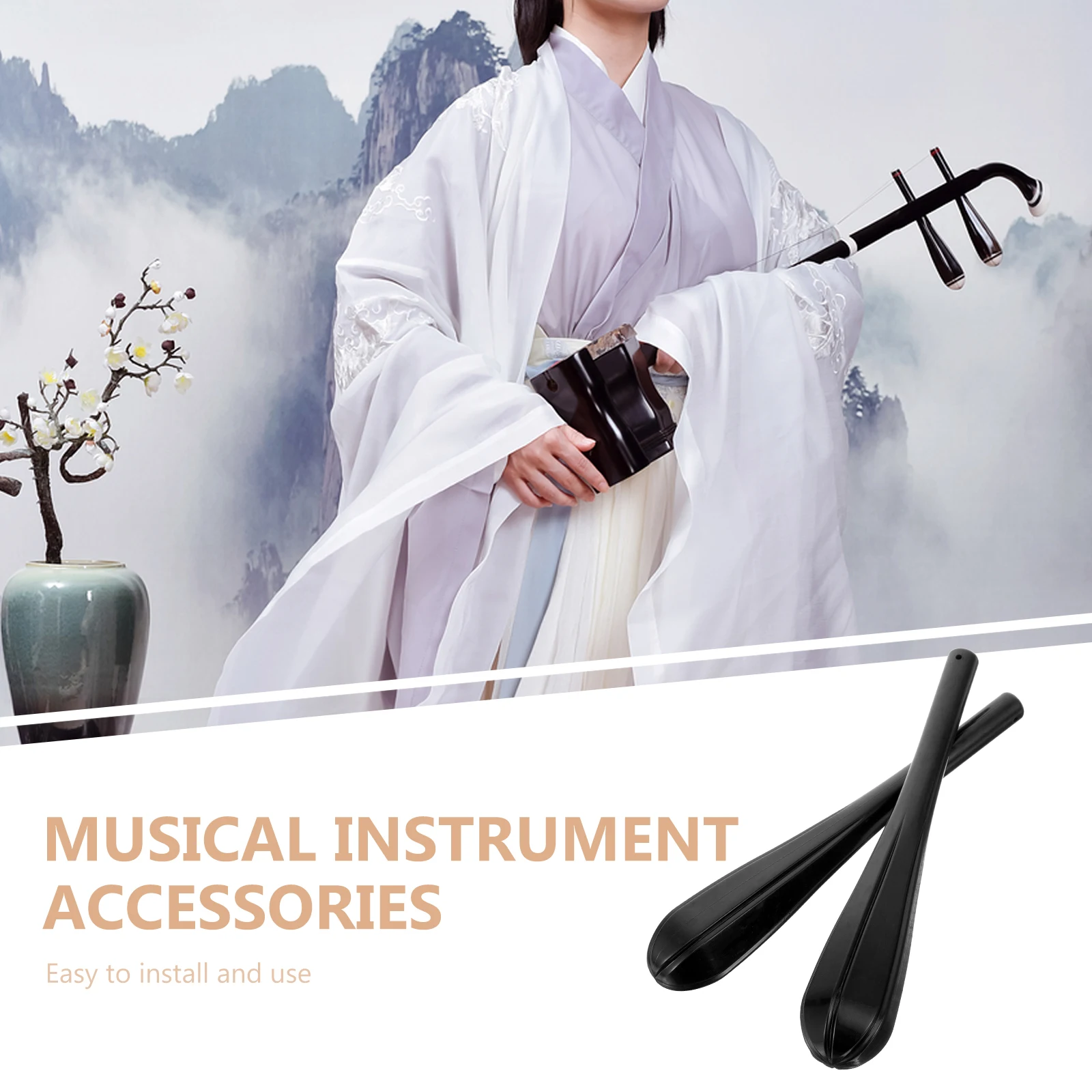 

2pcs Replacement Resin String Instrument Parts Compatible With Erhu Upgrade Accessories Tuning Pegs For Erhu String Tuning