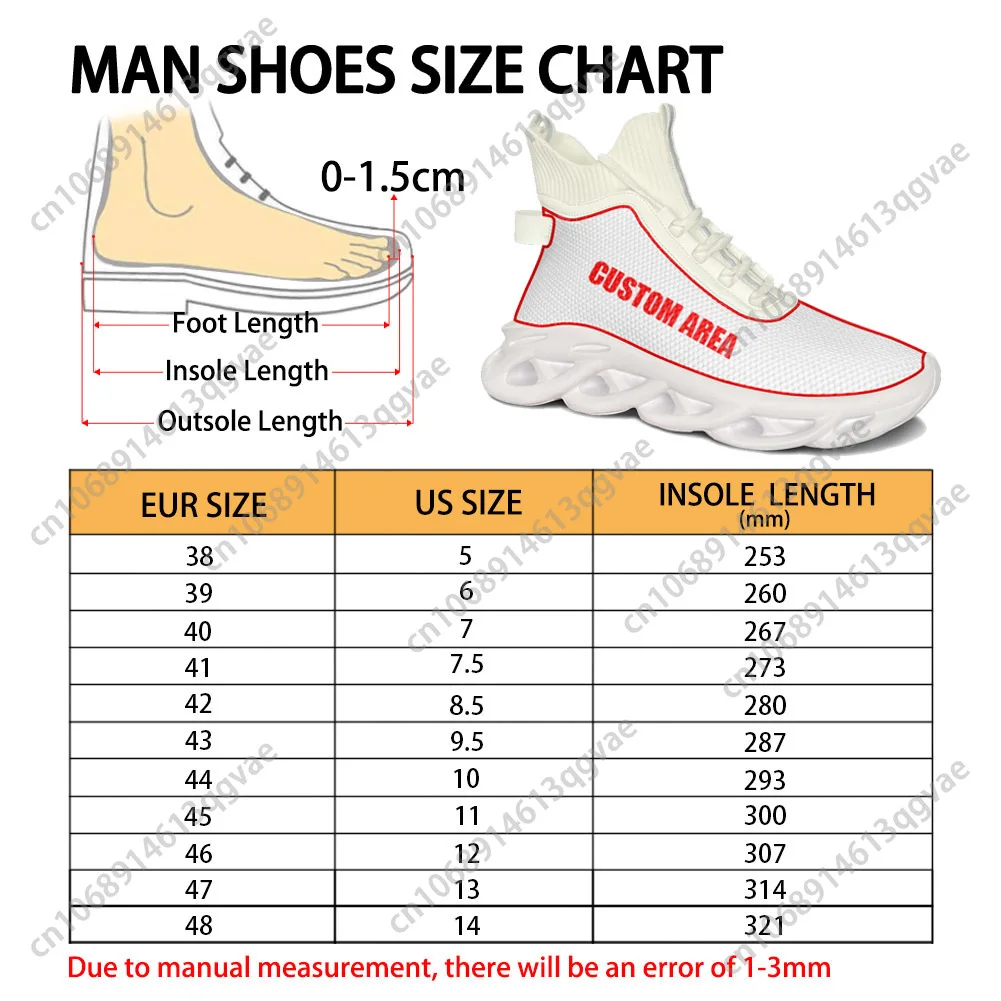 Custom High Top Flats Sneakers Mens Womens Sports Running Shoes High Quality Sneaker Lace Up Mesh Footwear Customized Made Shoe image 6