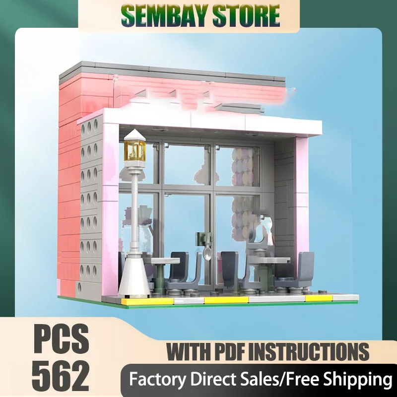 

Modular City Building Moc Building Bricks Modular Coach's Dessert Shop Technology Blocks Christmas DIY Toy Construction Gifts