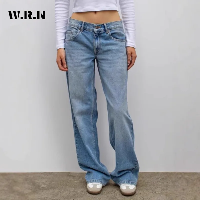 Hotsweet leopardo estrelas apliques hip-hop mop calças americano retro comprimento total rua jean feminino emo casual y2k denim calças