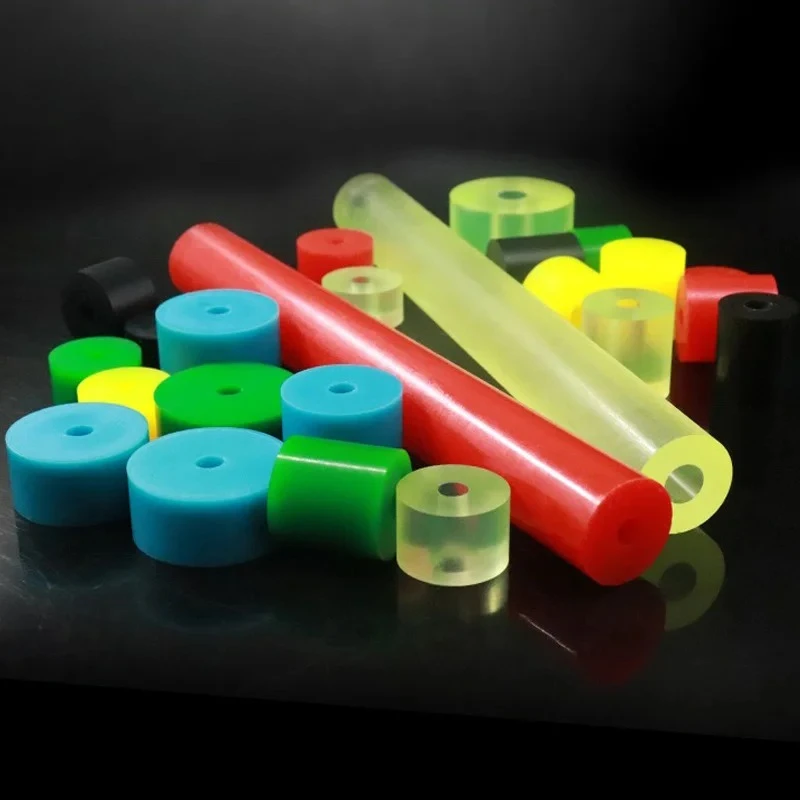 

500mm Polyurethane Hollow Rod ID8mm Machinery PU plastic bar With inner hole Aperture 10 12mm /diameter 25-60mm PU rods