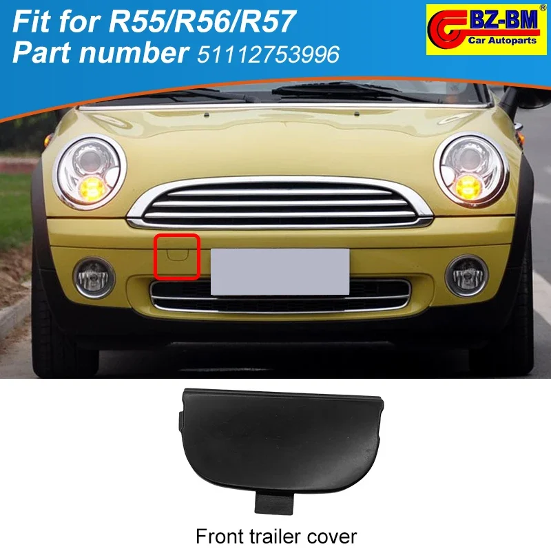 

Front Bumper Trailer Cover Tow Hooks for BMW Mini R55 R56 R57 Series 51112753996 51117268745 51117309484 51122755693