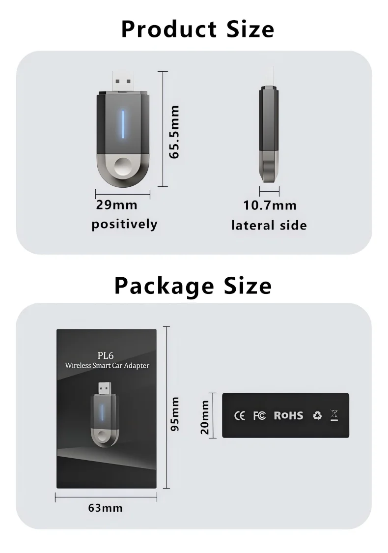 Adaptador Wifi para coche Android, caja Apple Carplay, artículos para coche, sistemas inteligentes para Skoda Chery Jitor