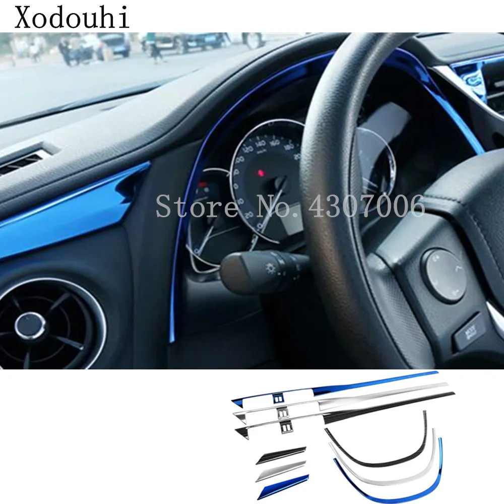 

Car Cover Detector Trims Air Frame Middle Console Control Dashboard Panel 3pcs For Toyota Corolla Altis 2017 2018 2019