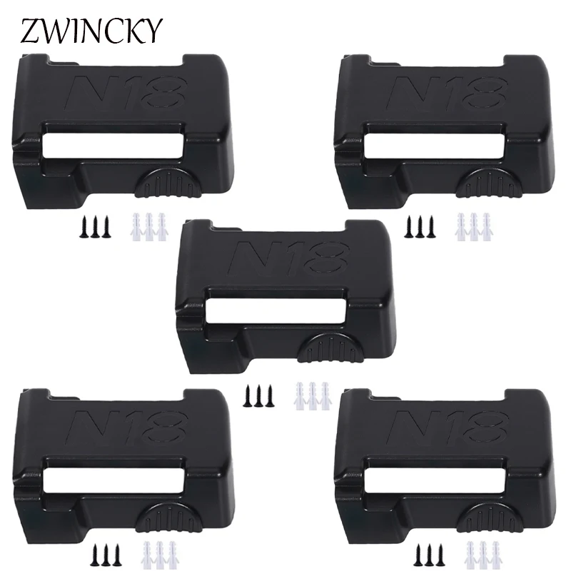 5แพ็คแบตเตอรี่สำหรับ Milwaukee Battery Mount Dock ผู้ถือ Fit สำหรับ48-11-1850 18V ผู้ถือ Dock คลิปแบตเตอรี่