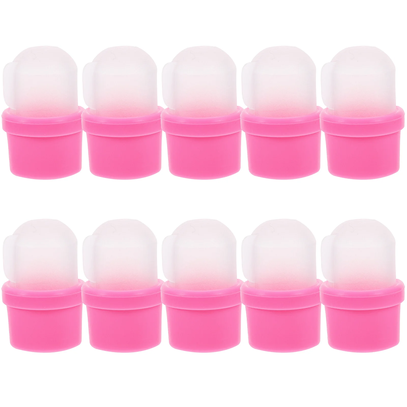 20개 네일 소커 리무버 캡 재사용 가능한 레진 글루 소재 일상 매니큐어 젤 폴리쉬 제거 도구 네일 아트용