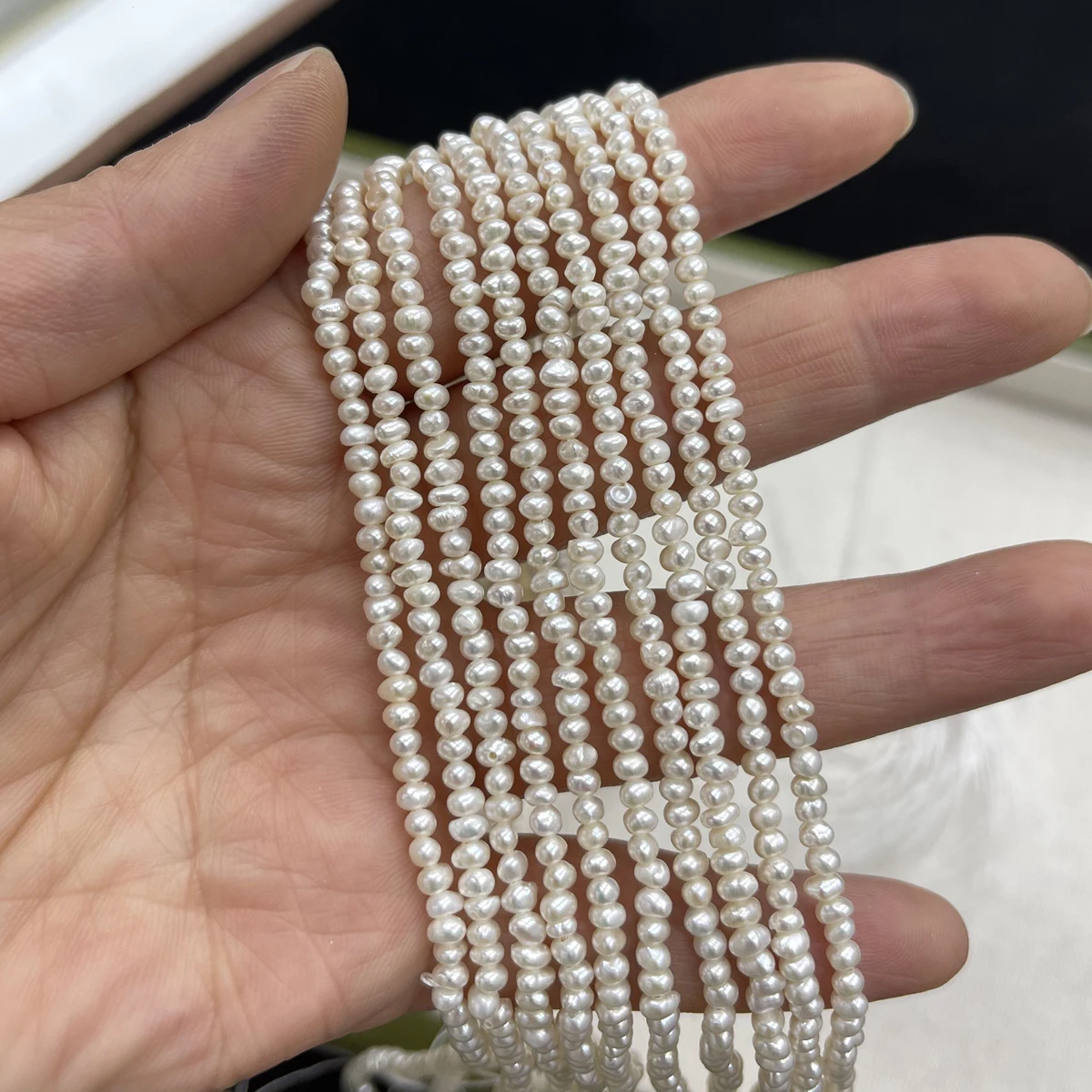 

2–3mm Grade A Irregular-shaped Natural Freshwater Pearl Semi-finished Beads for Jewelry Making DIY Necklaces Bracelets Accessory