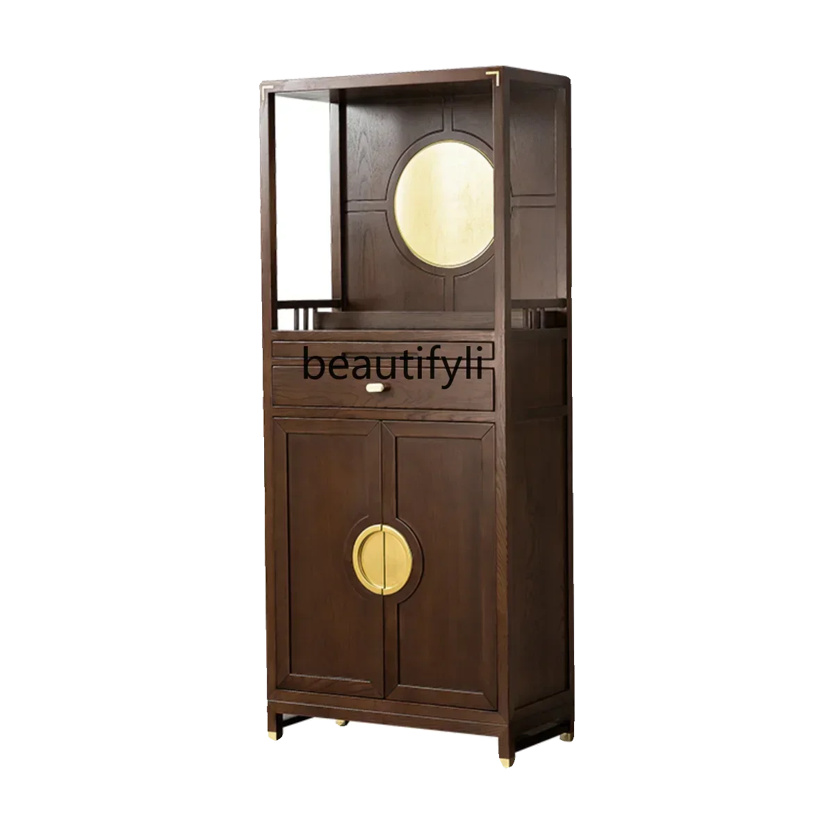 

New Chinese-style solid wood cabinet modern light luxury Buddhist platform household God of Wealth worship platform