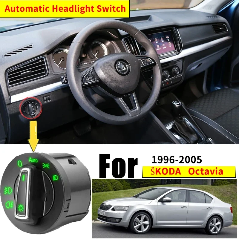 For Skoda Octavia MK1 1U 1996~2005 Headlight Automatic Switch Auto Light Modificati For Skoda Octavia Tour Tradition Drive 2003