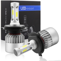 2Pcs H4 Led Car headlight Bulbs H4 LED COB Chip 80W 8000LM No Error Lamp Low High Beam Auto Headlamp White 6500K Fog Lights