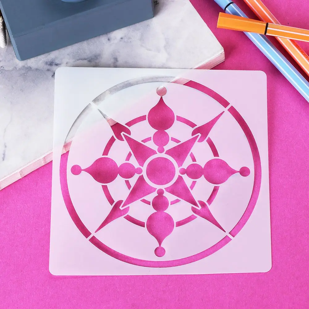 Hot Stamp Embossing Album Decorative Painting template Mandala Auxiliary Scrapbooking Layering Stencils