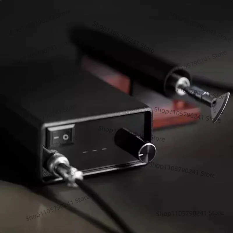 Digital Leather Edge Folder Creasing Machine Electric Leather Groover with 7pcs Heads Precision Temperature Control