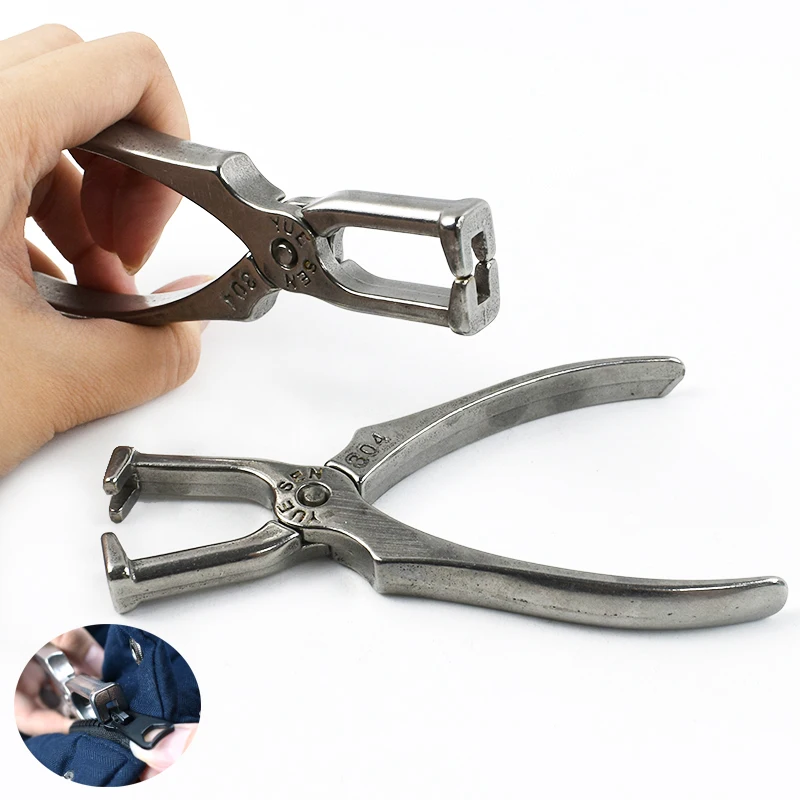 

1Pc Zip Repair Plier 304 Stainless Steel Zipper Pliers Zippers Install Stop Tool Kits DIY Clothes Shoes Sewing Zips Accessories