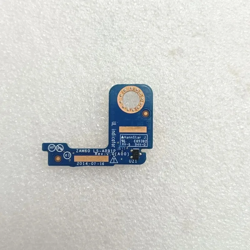 N+ New LED Indicator Board LS‑A891P NBX0001K800 for Dell Latitude E5250 Status Light Daughterboard