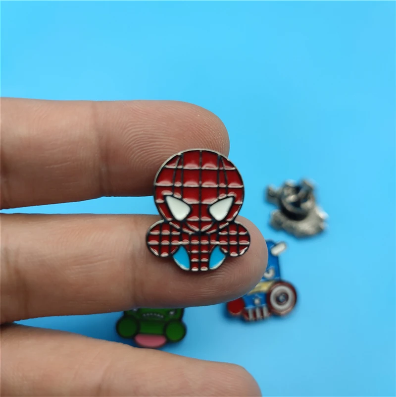 Spider Thor Nick Fury Captain America Iron Man Costume Cosplay spilla in metallo spilla in lega accessori