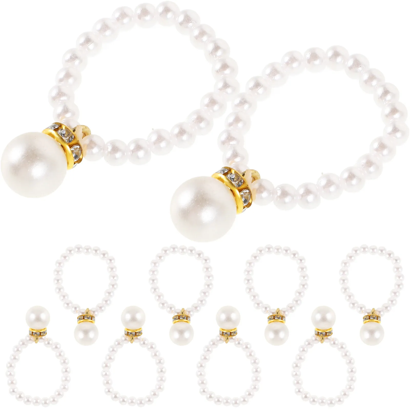 

10 шт. компактных желтых аксессуаров в виде уток, цепочка для ожерелья с искусственным жемчугом, мини-шармы для креативного декора ожерелий