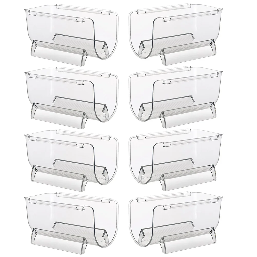 

8Pcs Clear Wine Bottle Holder Acrylic Single Stand Stackable Wine Display Rack for Home Bar Dining Wind Holder