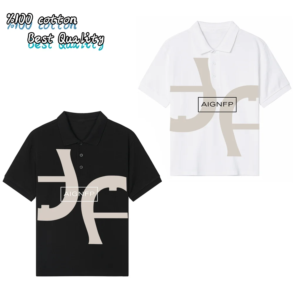 trend boys summer clothes 2026 new casual wear Children's polo shirt cotton letter print lapel tops kids Short sleeve breathable