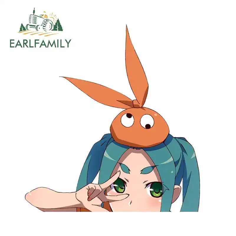 EARLFAMILY 13cm x 12.2cm for Cute Anime Loli Kawaii Motorcycle Car Personality Caravan Decal Window Stickers Vinyl Car Stickers image 2
