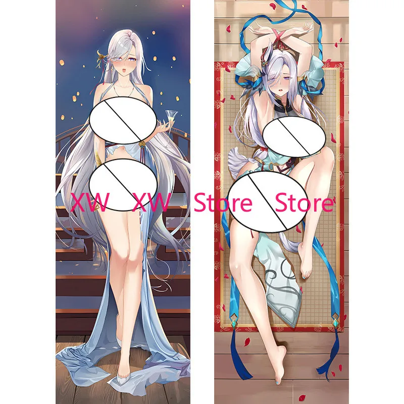 

Anime Genshin Impact Shenhe Double-Sided Print Hing Body Pillowcase Otaku Cosplay Pillow Cover
