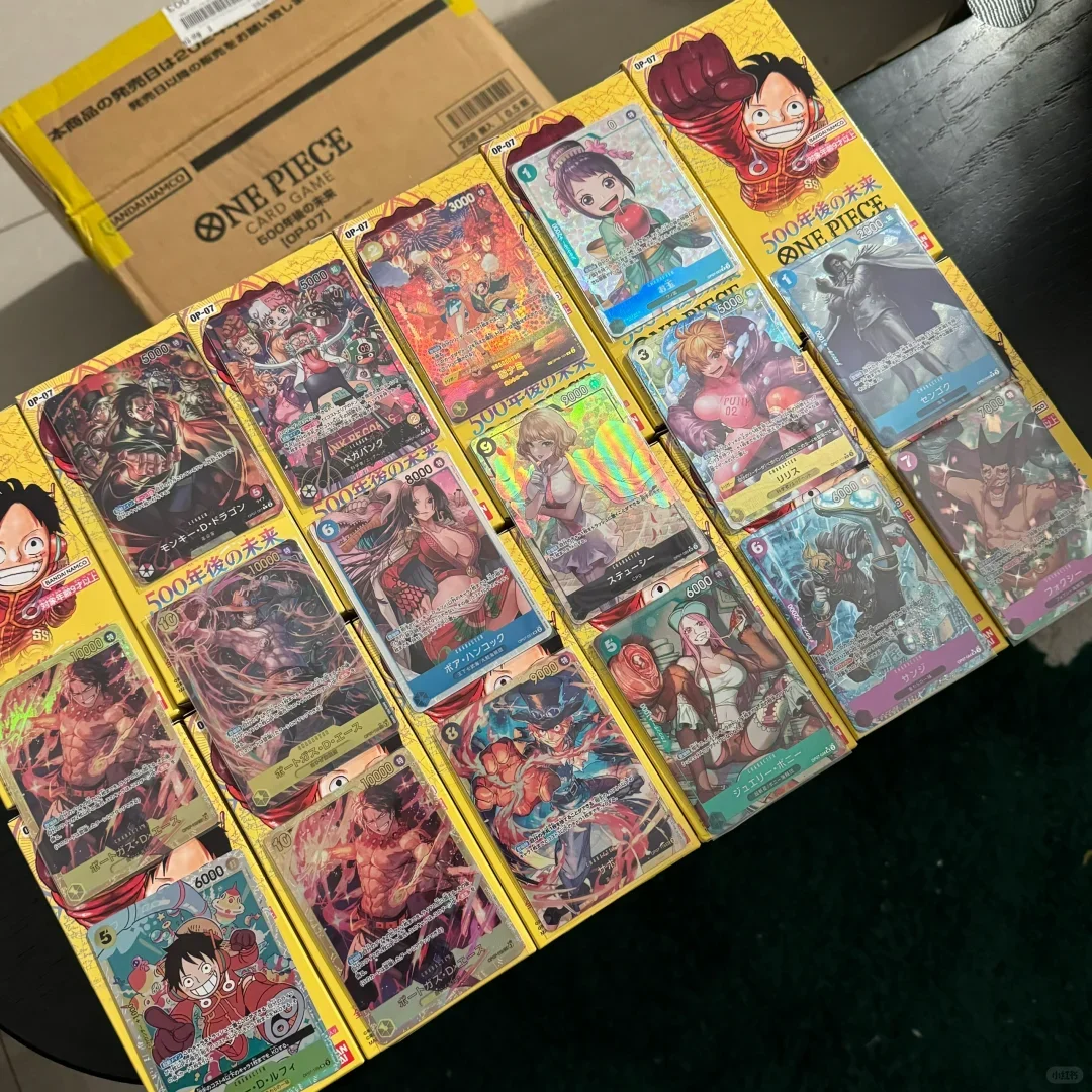 Original Japanese Booster Box One Piece Op-07 The Future In Five Hundred Years Collection Rare Closed gift box Cards OPCG