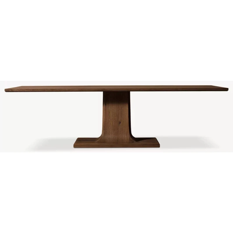 American rectangular solid wood dining table Evite dining table Large board conference French Living room 6 people dining table