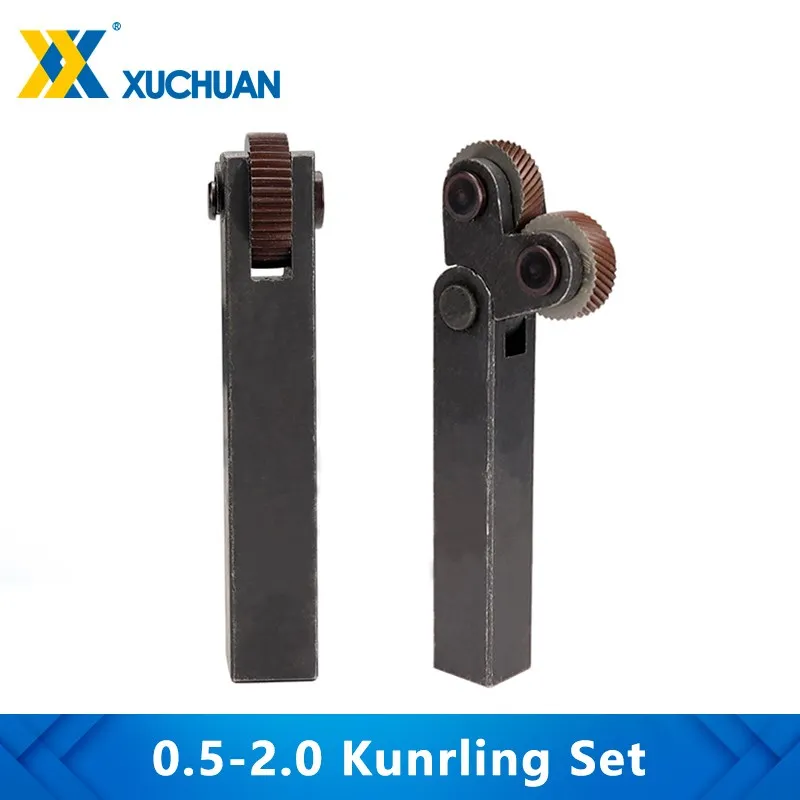 Knurling Set Dual Wheel Knurling Straight Knurling Cutter Tool 0.5-2.0mm Pich Liner Pitch Knurl Set Lathe Cutter 