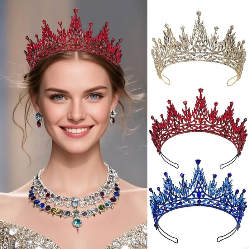 DXAE Eye-catching Headbands Elegant Crystal Birthday Headwear for Girls