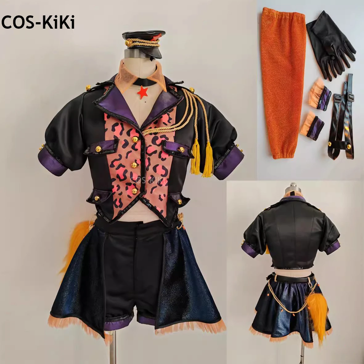 COS-KiKi Anime Lovelive Miyashita Ai/Asaka Karin uniforme da concerto splendido dolce adorabile Costume Cosplay Halloween Party Outfit