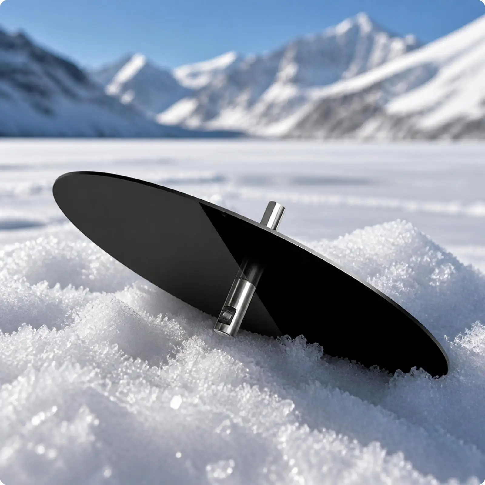 Drill Attachment Stainless Steel Ice Auger Drill Adapter with Stop Disc Tool for Winter Outings