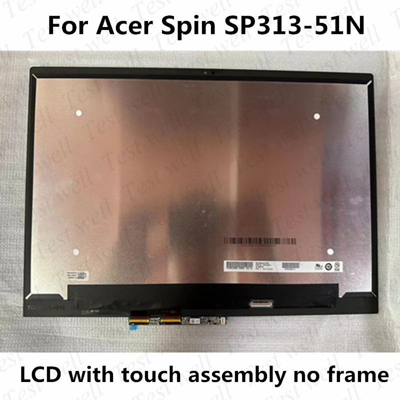 13.3'' B133QAN03.2 B133UAN01.0 IPS LCD Screen Display Touch Laptop Replacement Panel Assembly for Acer Spin 3 SP313-51N