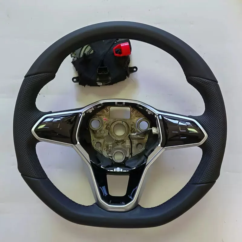 Customized Leather Steering Wheel For Volkswage VW Golf 8 GTI R Line MK8 High Quality Leather Lavida Sagitar Steering Wheel
