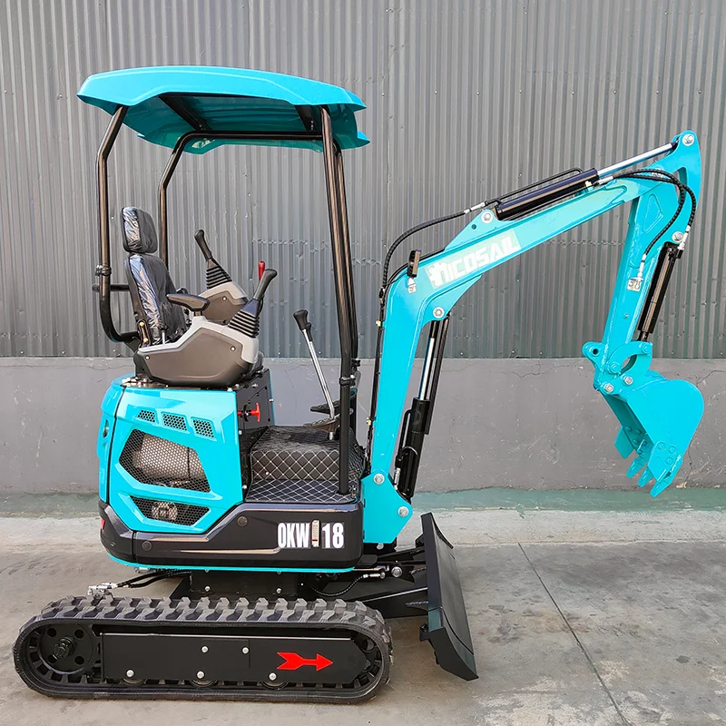 Customized High Quality 1800kg mini excavator Wholesale Compact 1.8 Ton Mini Digger home tool Mini Excavator