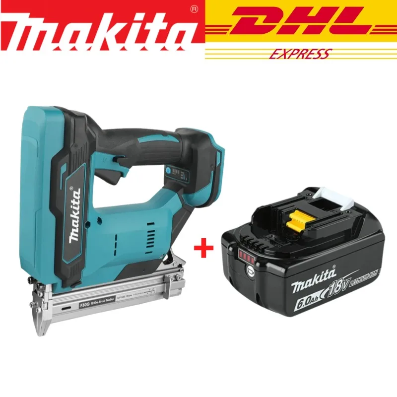 Originele Makita DFN350 draadloze spijkerpistool voor spijkers van 15-35 mm, lichtgewicht en compact voor trim- en afwerkingswerkzaamheden in de timmerbouw