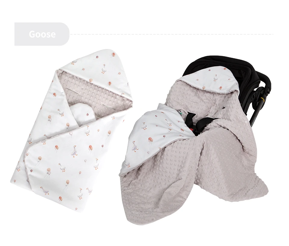 Babydecke für Neugeborene mit Kapuze, winddicht, draußen gehen, warm, tragbar, Wickeltuch im Korb, Baby-Auto-Sicherheitssitze für 0–3 Monate – Detail 27