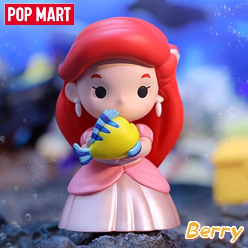 Popmart Disney Princess And Her Friends Series Blind Box Toys Rapunzel Ai Lier Tiana Mulan Doll Desktop Ornaments Holiday Gift