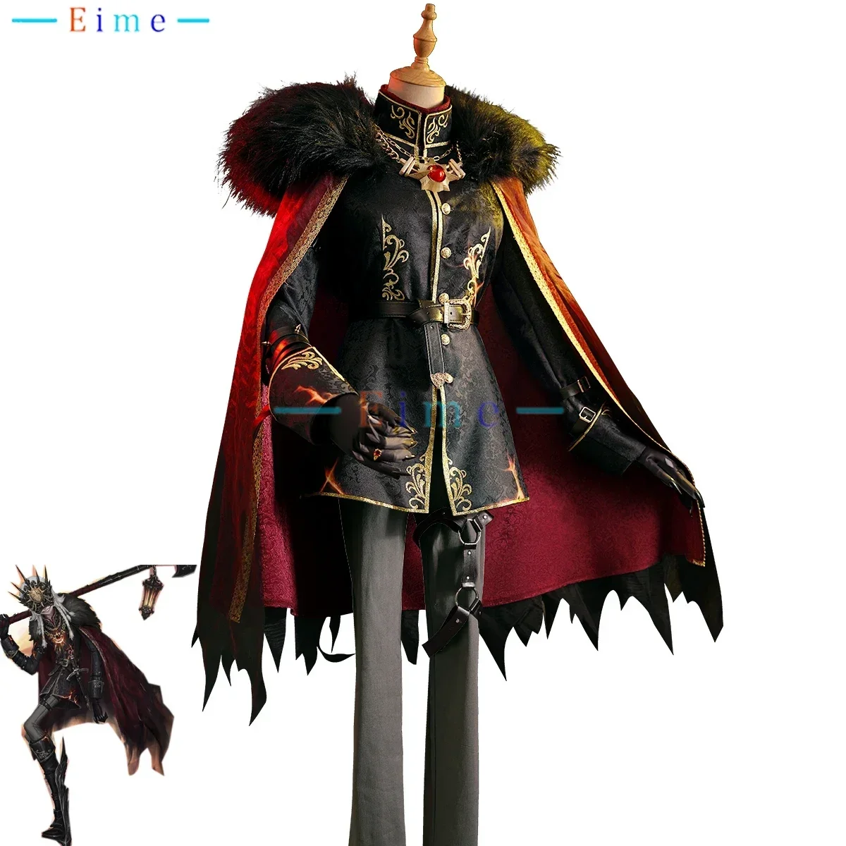 

Game Identity V Ithaqua Cosplay Costume Night's Watch Suit Colak Top Pants Halloween Carnival Outfit Anime Clothing Custom Made