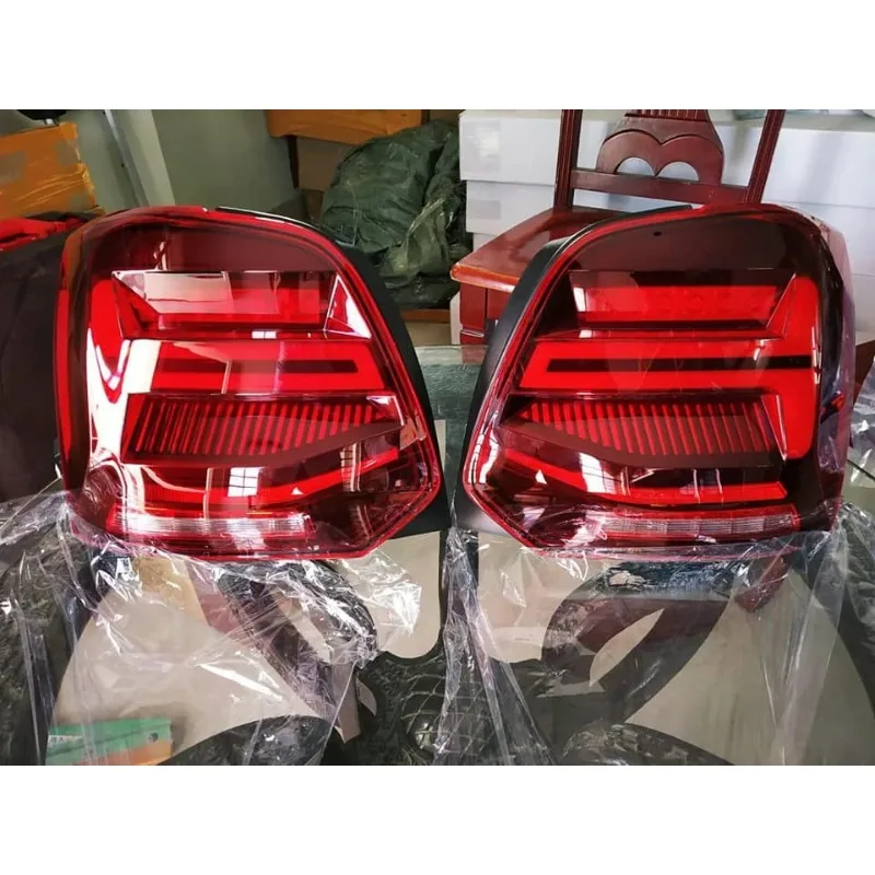 

Factory Hot Selling 2011-2018 VW Polo Tail Light Assembly Red Tuning Rear Lamp With Running Lights New Condition Car Accessories