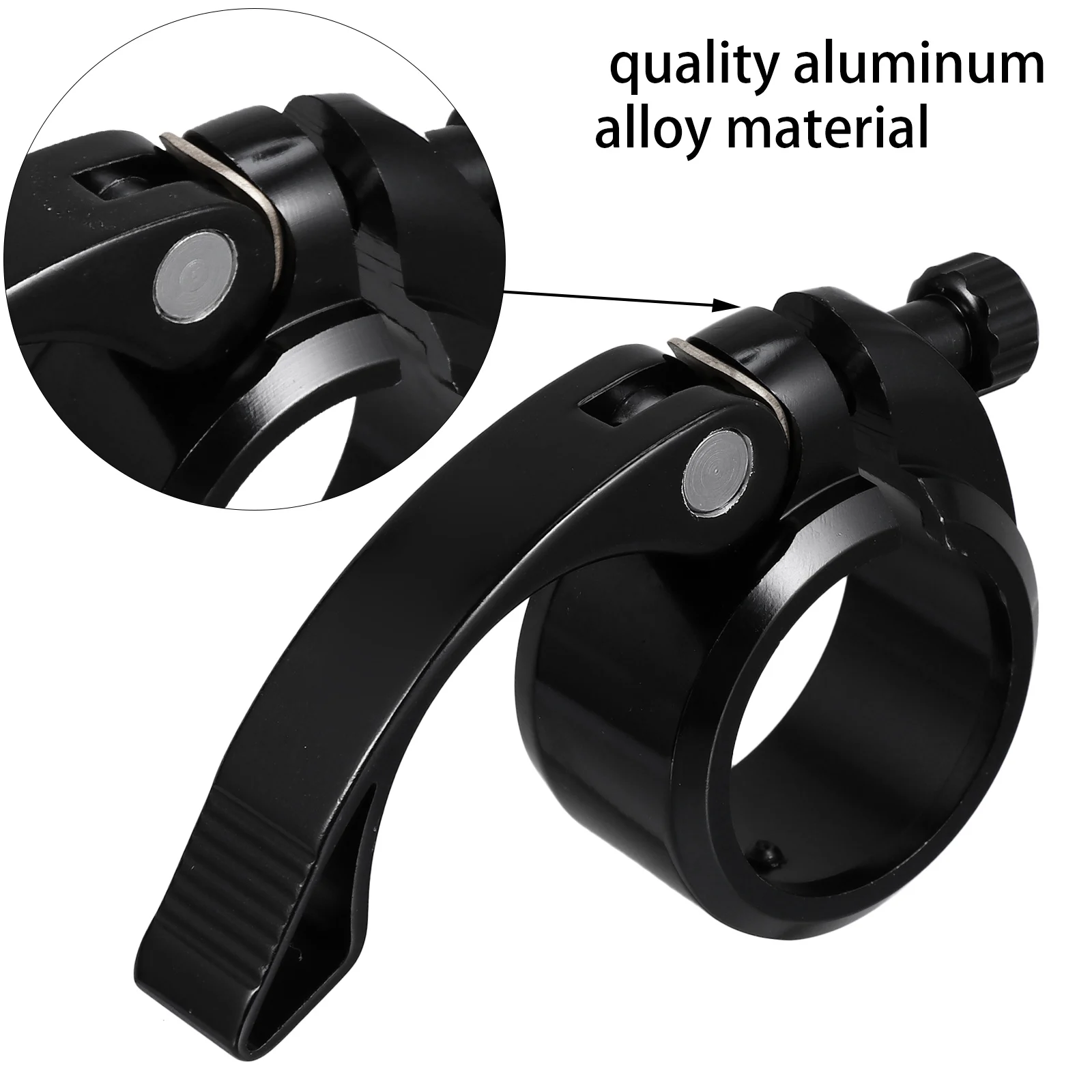 

1pc Adjustable Bike Seat Tube Clamp Easy Installation Clip for Commuter