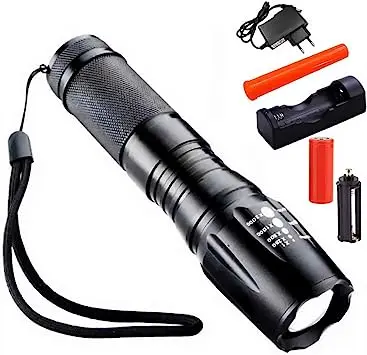 Military Tactical Flashlight X900 Rechargeable Zoom