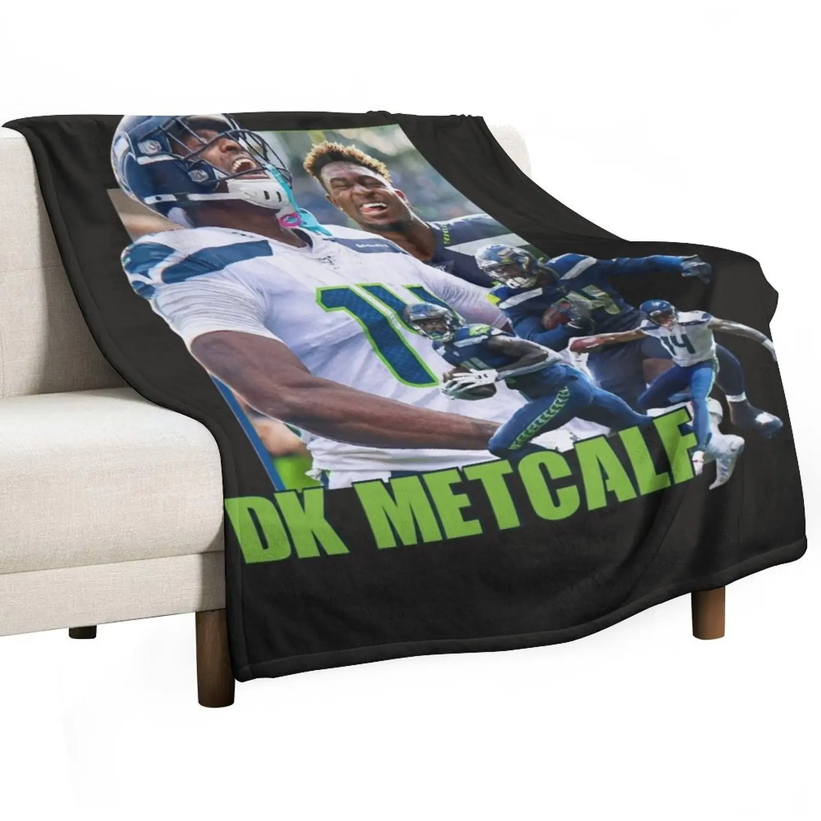 DK Metcalf Throw Blanket For Decorative Sofa Blankets For Bed Blankets