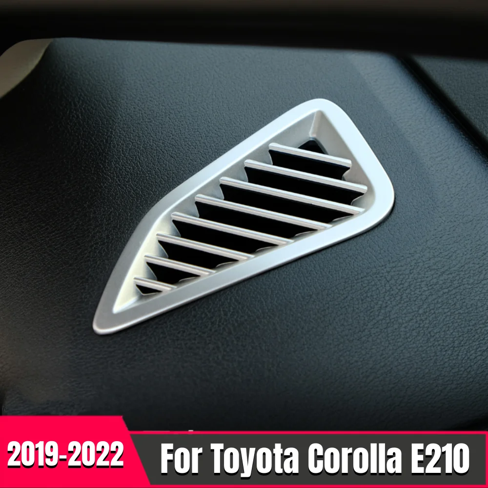 

For Toyota Corolla E210 2019-2021 2022 Accessories Wood grain/Silver/Carbon Car Dashboard Air Outlet Vent Covers Trims Decor