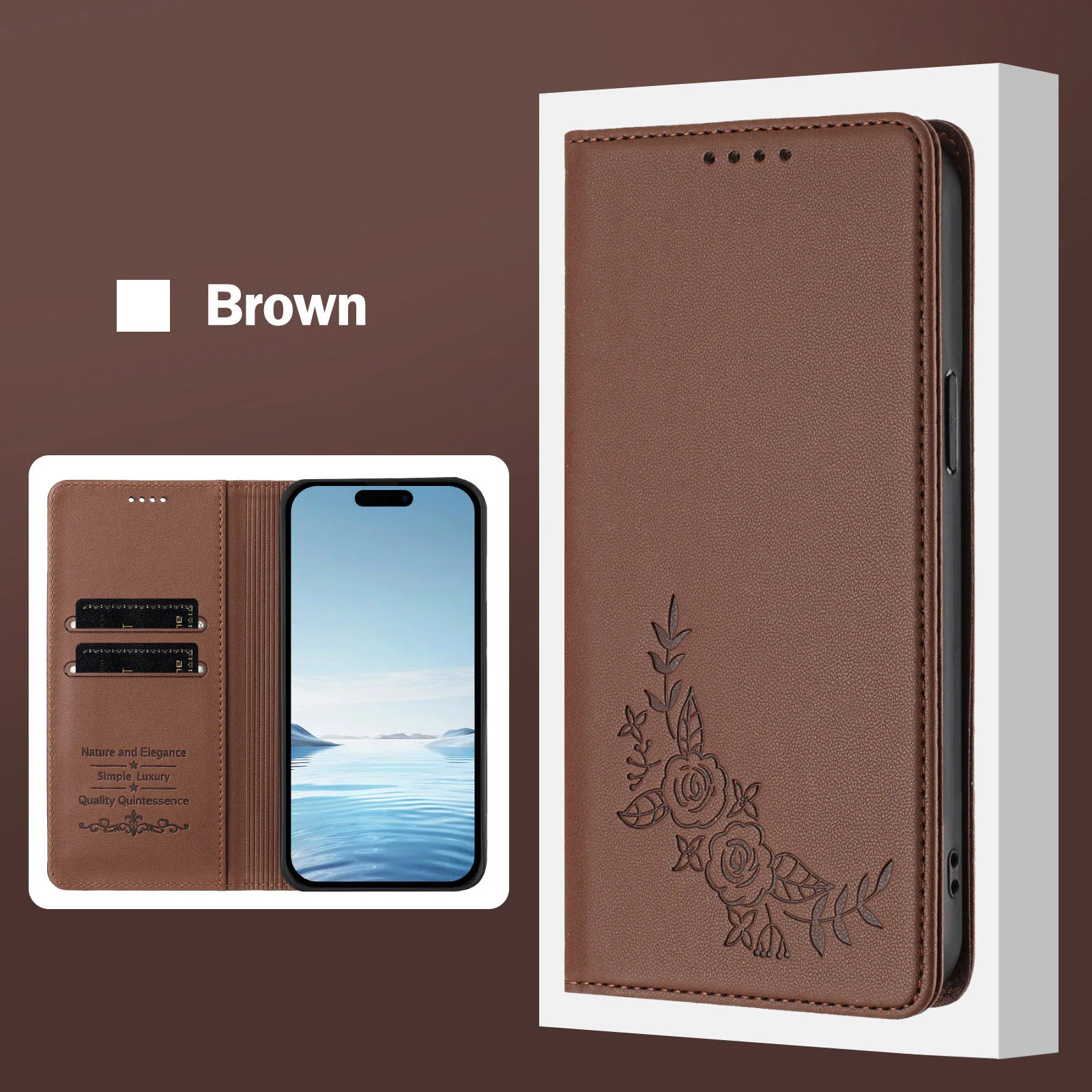Lotus Flowers Leather Flip Case For Samsung Galaxy A70S A70 A50 A40 A30 A20 A10 Magnetic Closure 2 Cards Anti Drop Wallet Coque