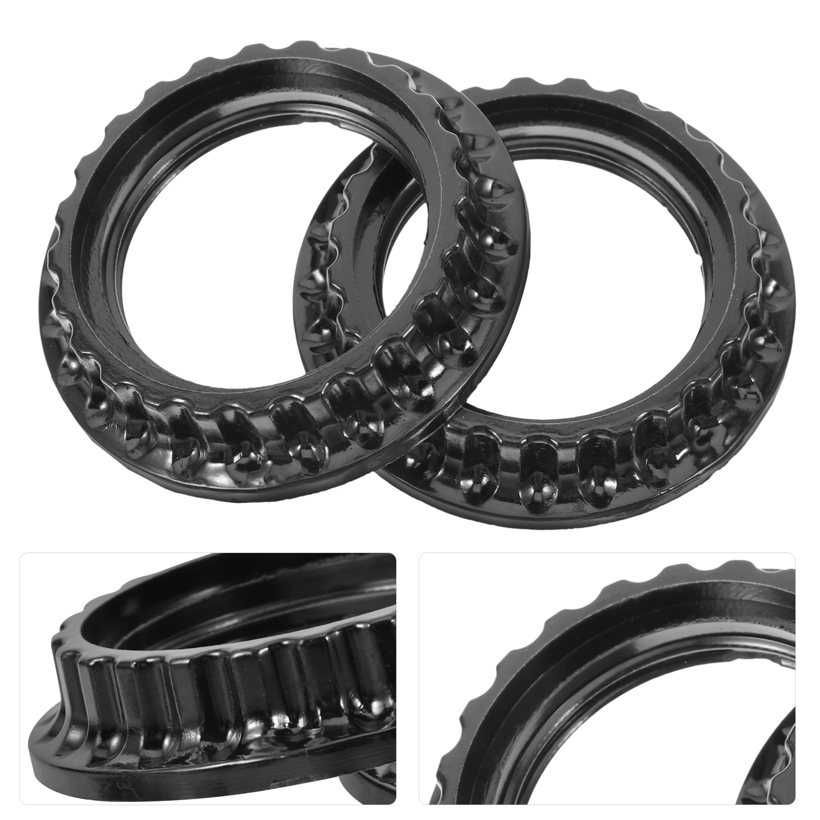 10Pcs Bakelite Outer Ring Lamp Shade Ring Set Easy Install E26 Reducer Collar for Light Fixture Lampshade Adapter Replacement