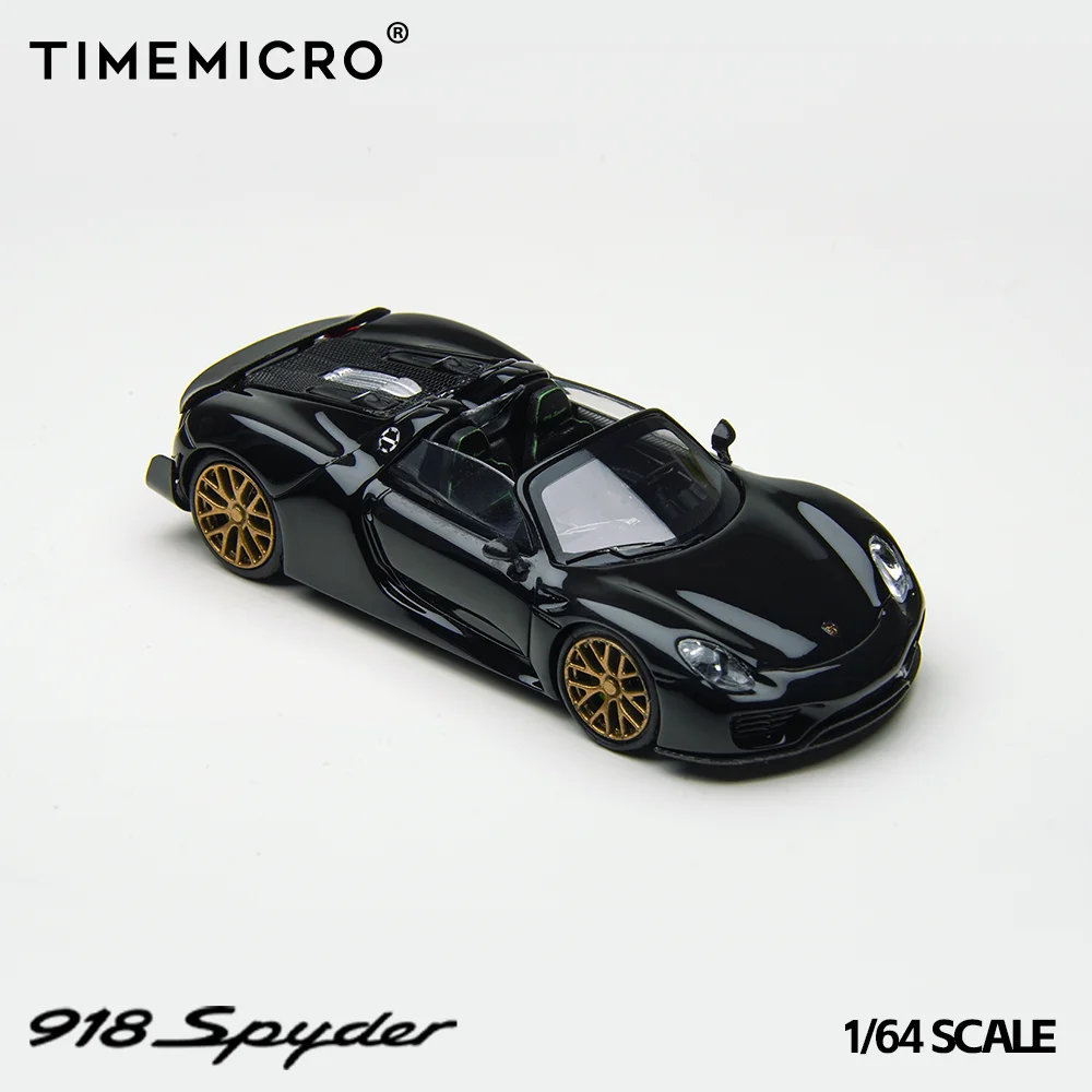 

TimeMicro 1:64 918 Spyder black and gold alloy car model