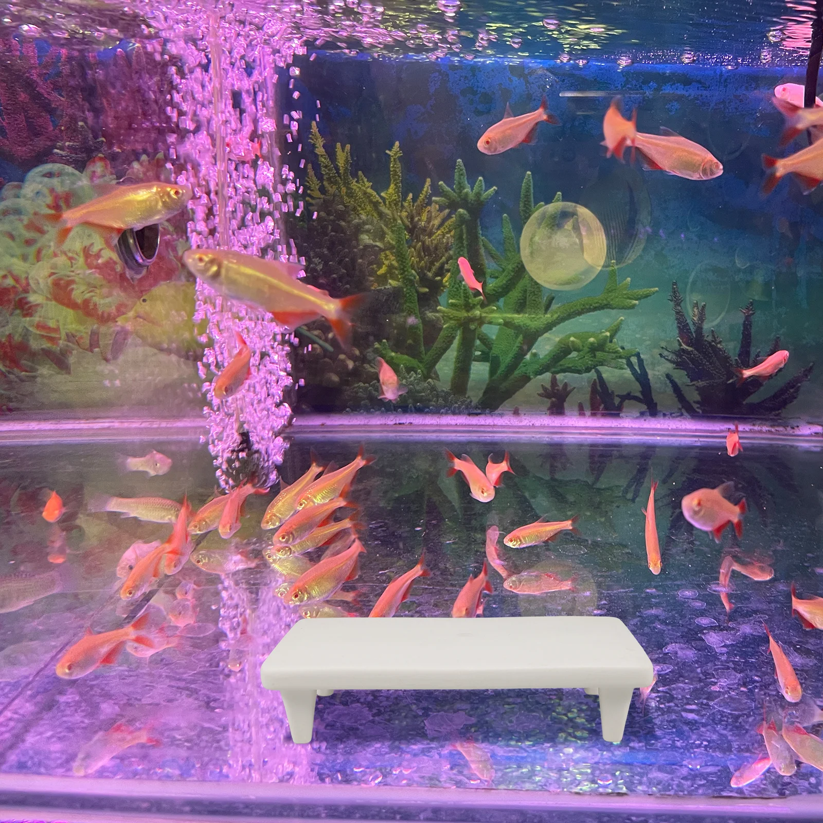 

Ceramic Purple Sand Aquarium Hideaway Decoration for Small Medium Fish Tanks Cozy Fish Hideout Cave Sturdy Smooth Safe
