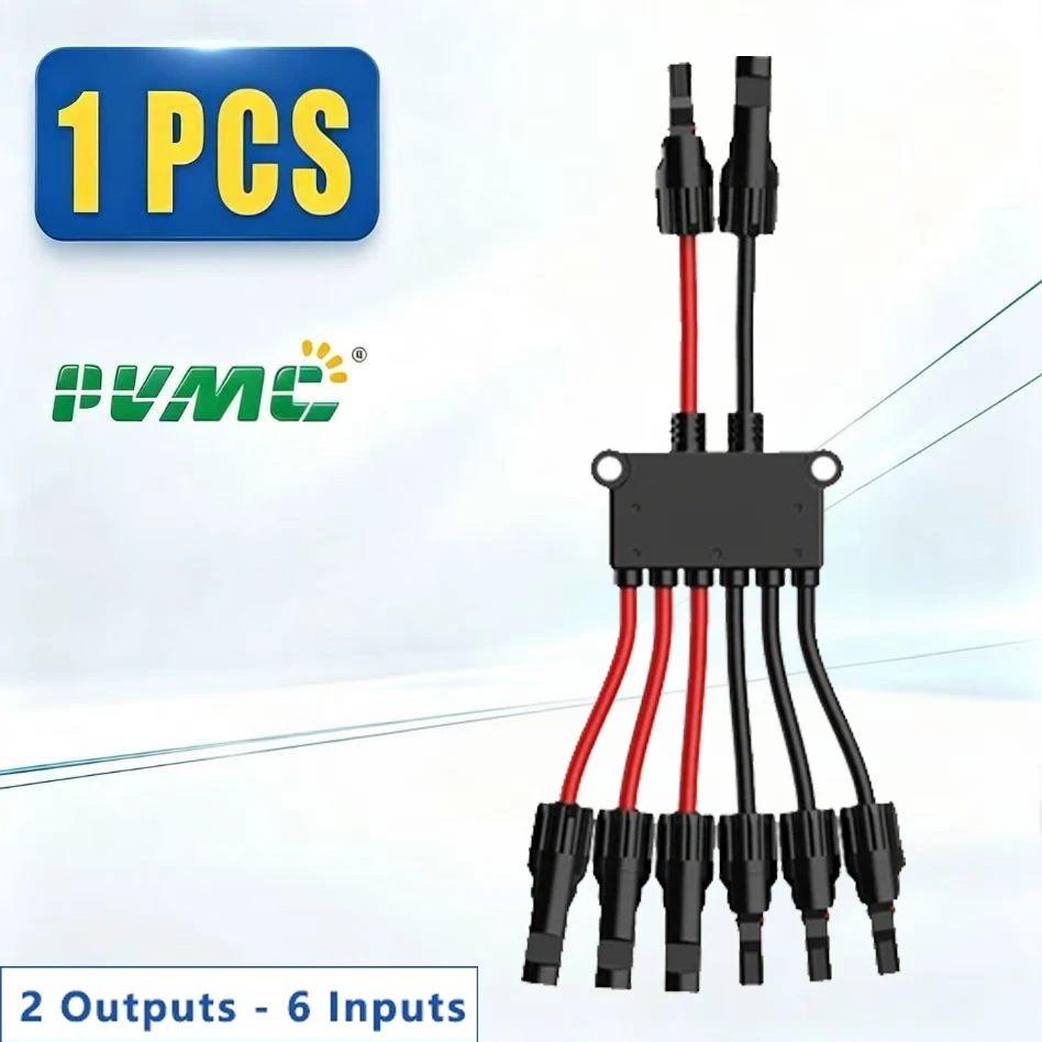 PV-Parallelverbinder Solar-Y-Verteilerkabel DC1000V 35A IP67 Solarmodul Photovoltaik-Adapter