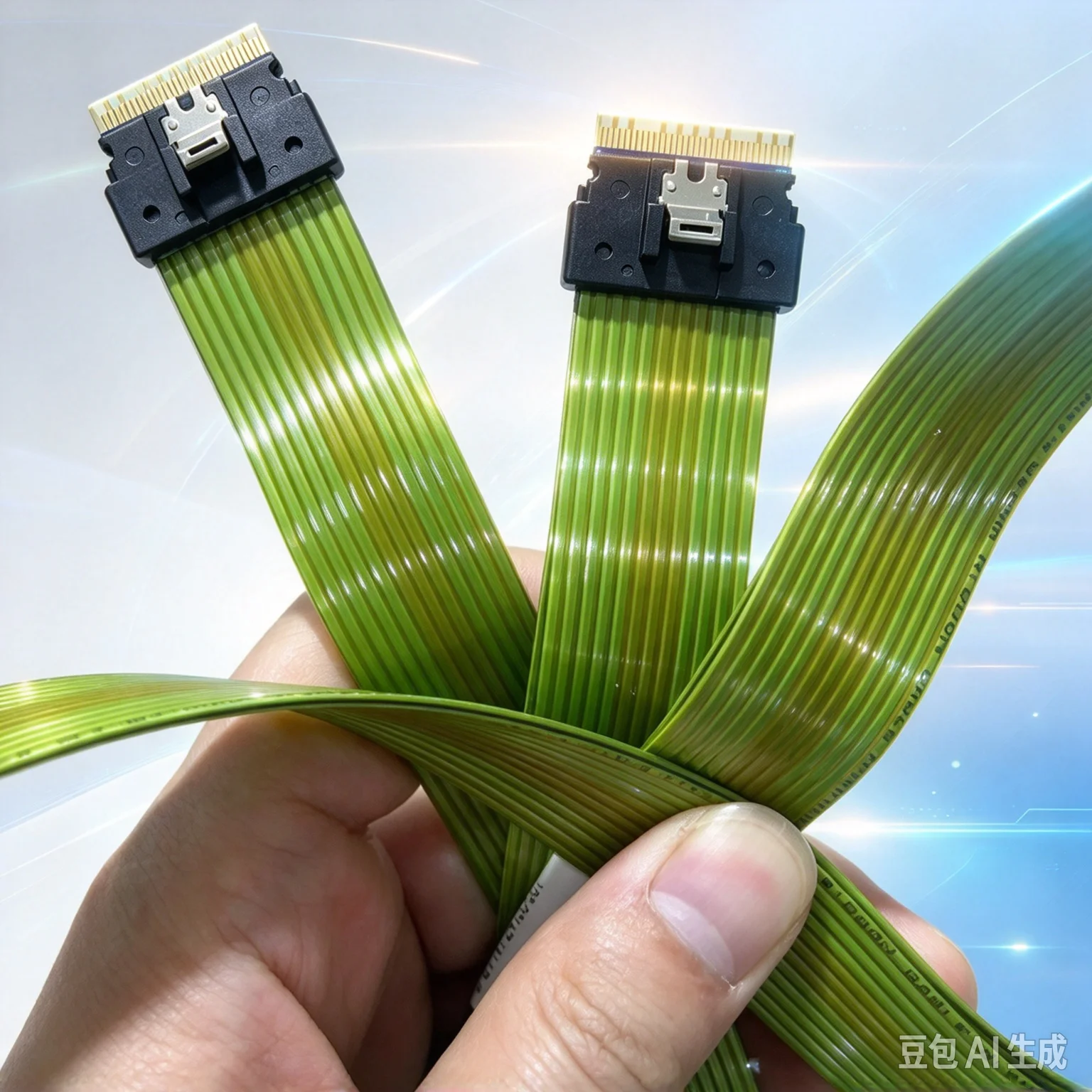Cable for Amphenol SFF-8654 8i AB Cross NVMe PCI-e 4.0 Mainboard Hard Disk Backplane GPU Wire