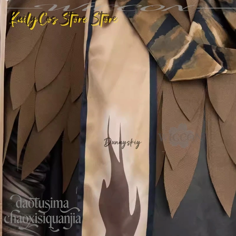 سنكلير بلاك مونستر كوسبلاي شركة ليمبوس زي أنيمي لعبة كاكي كيب طويل الأنماط الصينية فستان قبعة الباروكات متجر KailyCos