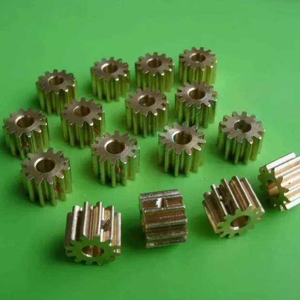 2pcs 0.5 Module 20 Teeth Inner Hole 3/4mm Thickness 5mm Copper Motor Gear  for DIY Model Parts gear Transmission Parts